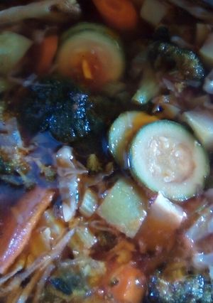 Una foto de Caldo de olla