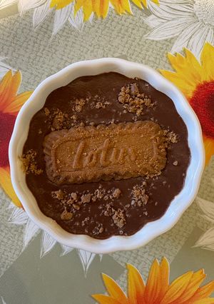 Foto di Porridge lotus con yogurt greco e cacao