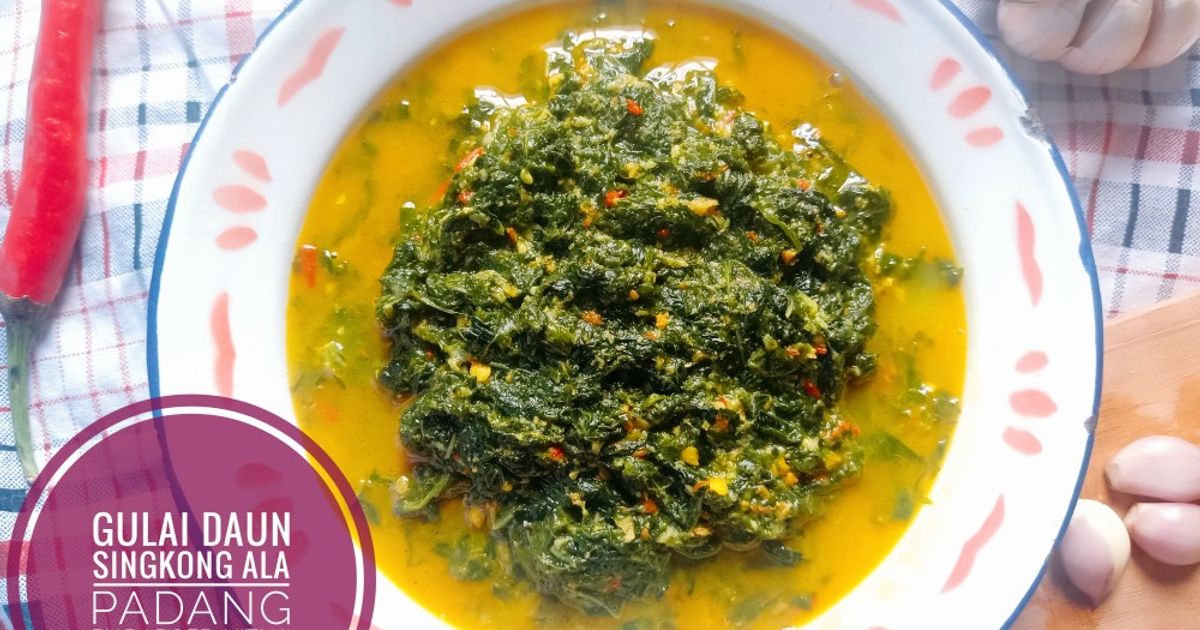 Gulai daun singkong ala masakan padang