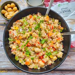 Quinoa Chickpea Salad A picture of Quinoa Chickpea Salad.