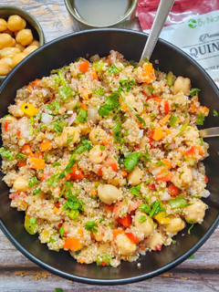 A picture of Quinoa Chickpea Salad.