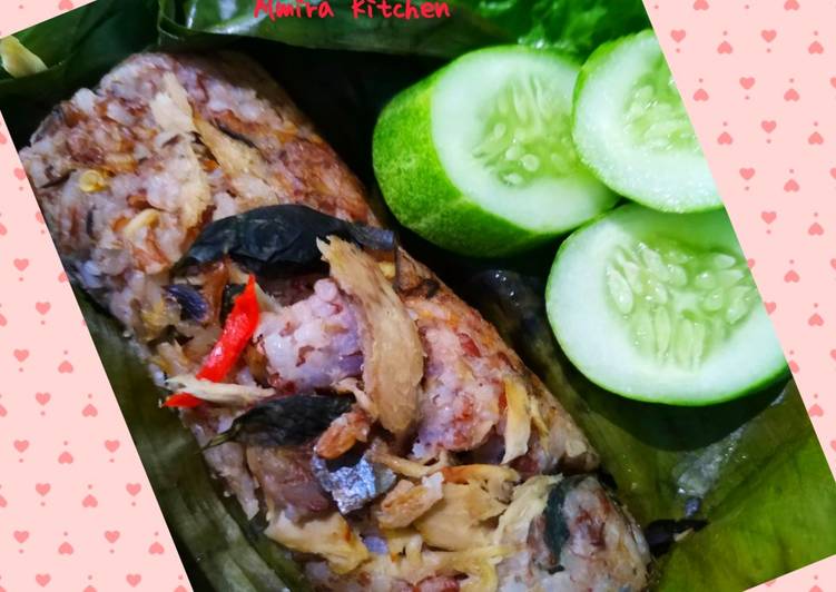 Nasi Merah Bakar Ikan Tongkol👩??