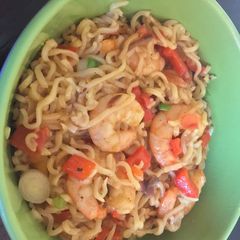 A picture of Seafood Noodles.