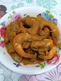 Rendang Udang, Kentang & Hati Ayam