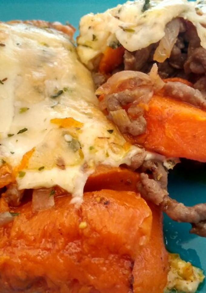 Una foto de Pastel de calabaza y carne picada