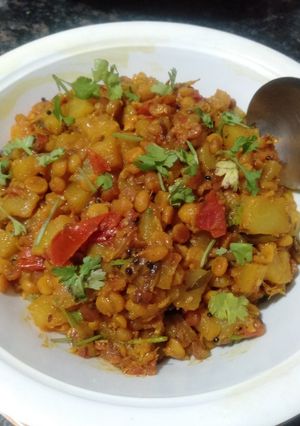 पपीता,चना दाल की सब्जी (papita chana dal ki sabzi recipe in hindi) रेसिपी मुख्य फोटो