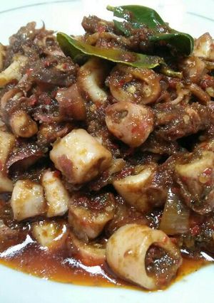 Foto resep Cumi Asin Pedes Manis