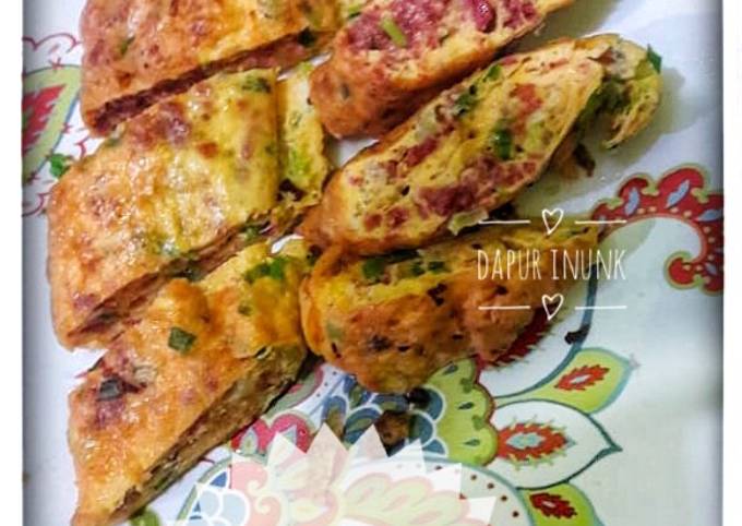 Cara Gampang Membuat 50. Telur Dadar Kornet, Lezat Sekali