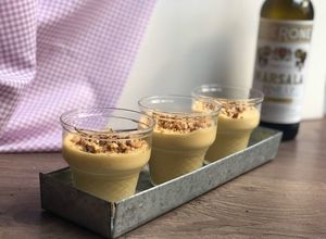 Una foto de Mousse de sambayón (zabaione)
