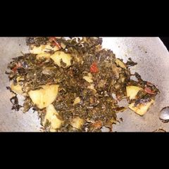 A picture of Aloo methi.