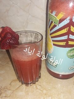 صورة لوصفة عصير الفراولة المنعش