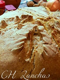 Una foto de Hogaza de pan cocida en cazuela o cocotte