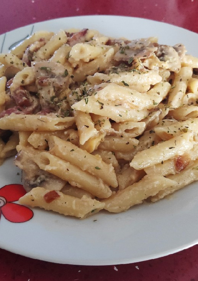 Una foto de Pasta carbonara