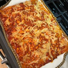 A picture of Aunt Marita’s Lasagna.