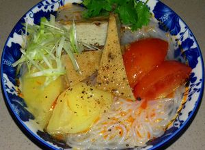 Hình của món Bún Chả Cá.