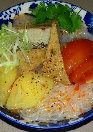 Hình của món Bún Chả Cá.