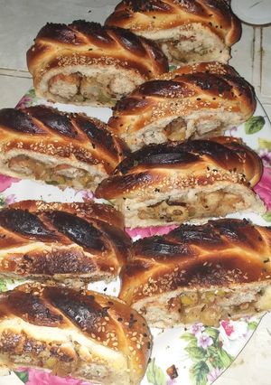صورة لوصفة خبز محشي بشكل رائع 😋😋👍👍