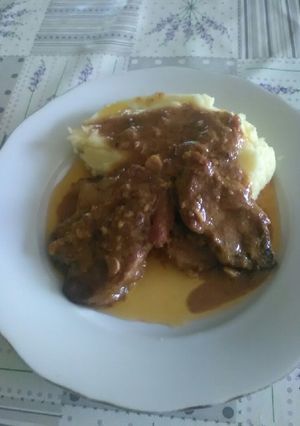 Flekken, burgonyapürével recept fotója