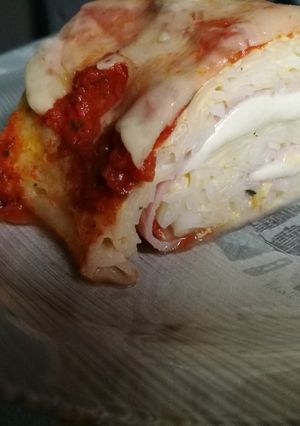 Tésztás, sajtos omlett recept fotója