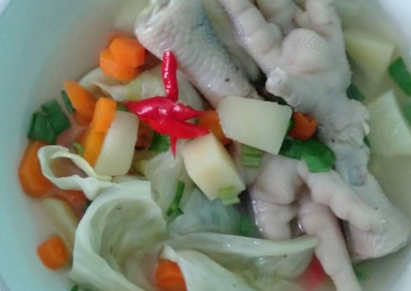 Sop ceker tulang lunak