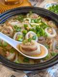 White Miso Chicken Broth Cabbage Rolls