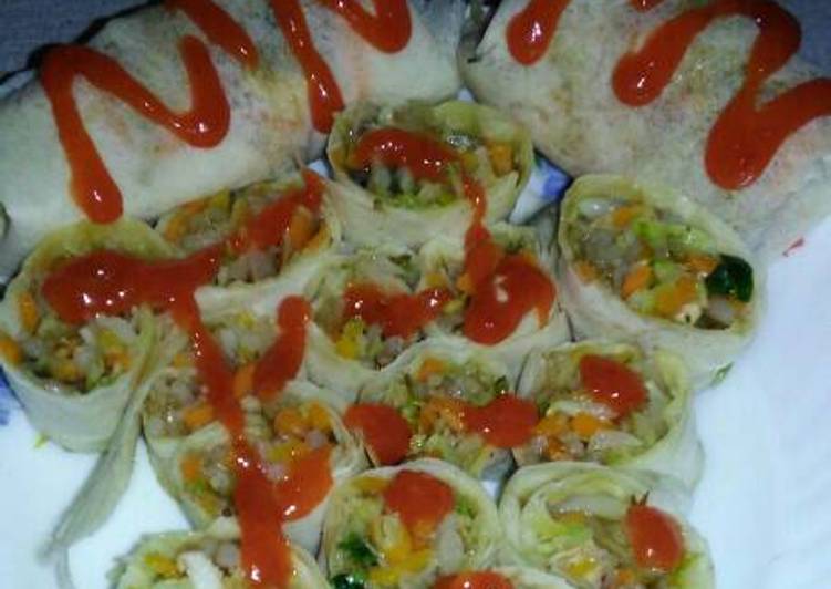 Kebab roll praktik ala rumahan