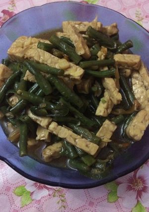 Foto resep Sayur tempe kacang panjang cabe ijo