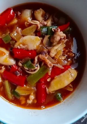 Foto resep Asin Cumi Asam Manis Pedas