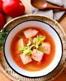 Canh Ngót Cá Hồi Cà Chua