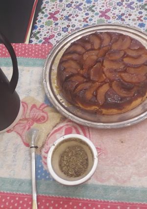 Una foto de Tarta invertida de manzanas 🍎 sin tacc/ sin gluten