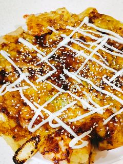甜不辣鮮蔬蝦煎餅 的食譜成品照片