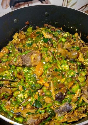A picture of Ofe okro na ugba.