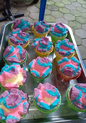 Foto resep Bolu kukus unicorn