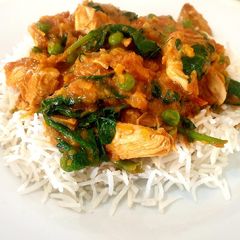 A picture of Chicken and Butternut Curry.