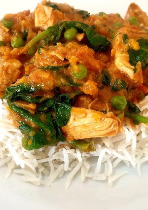 A picture of Chicken and Butternut Curry.