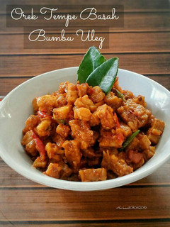 Foto resep Orek tempe basah bumbu uleg