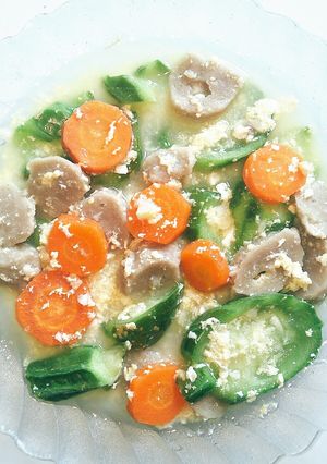 Foto resep Oyong kuah telur bakso