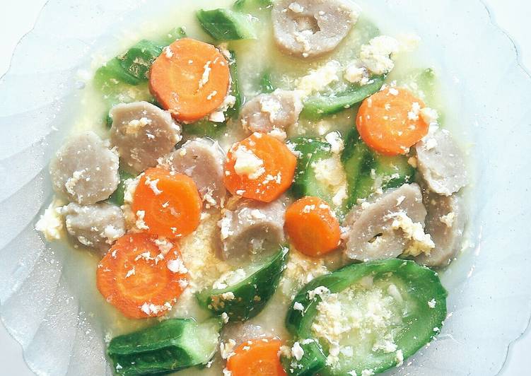 Oyong kuah telur bakso