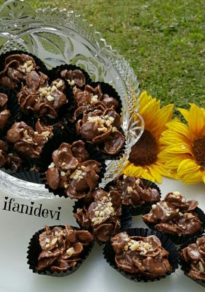 Foto resep 23. Coklat Kacang Corn flakes