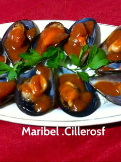 Una foto de Mejillones en salsa brava