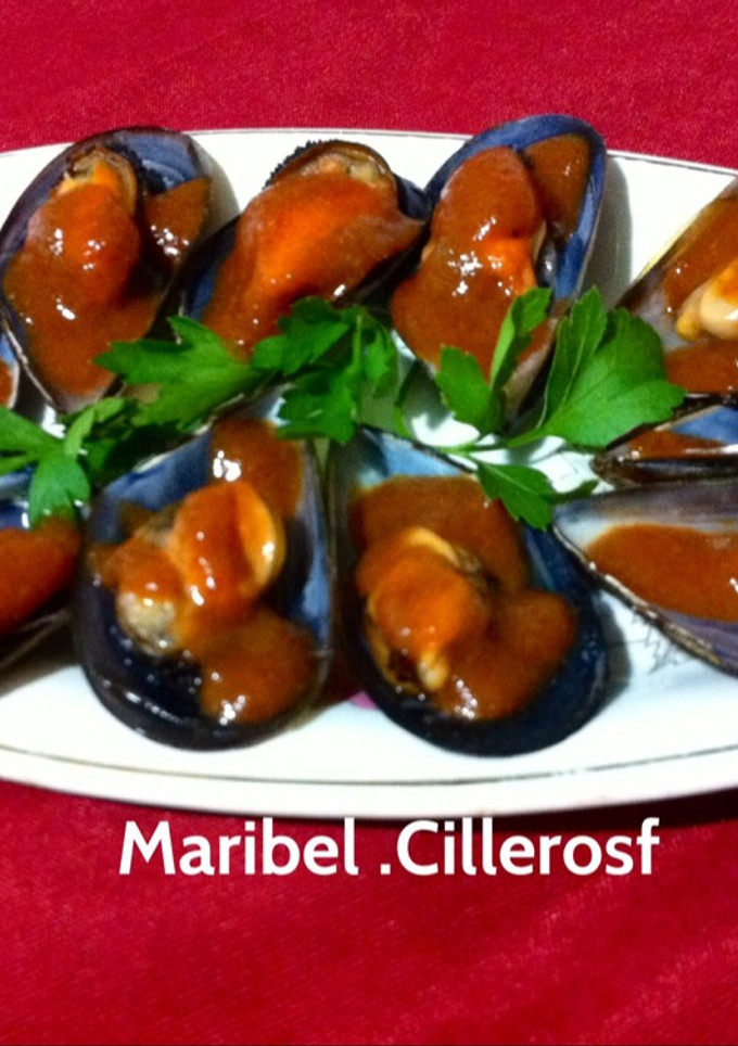 Una foto de Mejillones en salsa brava