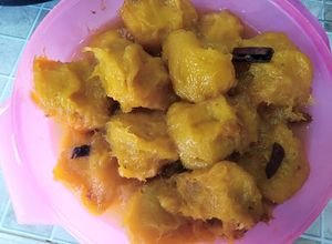 Una foto de Dulce de mangos en almíbar