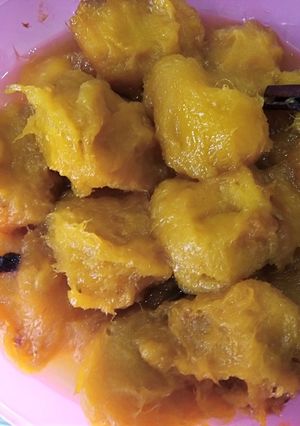 Una foto de Dulce de mangos en almíbar