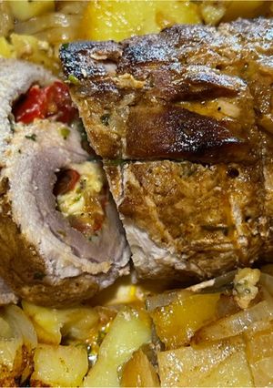 Una foto de Carre de cerdo relleno