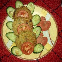A picture of Beef shami kabab.