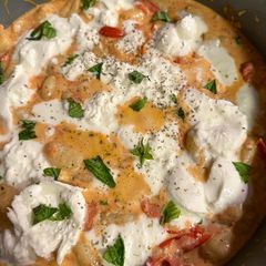 Burrata and Cherry Tomato Gnocchi A picture of Burrata and Cherry Tomato Gnocchi.