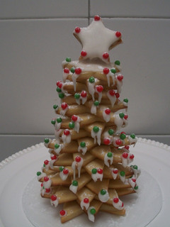 Una foto de Árbol navideño de galletas de estrella