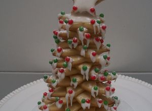 Una foto de Árbol navideño de galletas de estrella