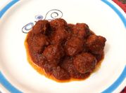 Una foto de albóndigas de chipotle