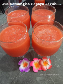 Foto resep Jus Semangka Pepaya Jeruk
